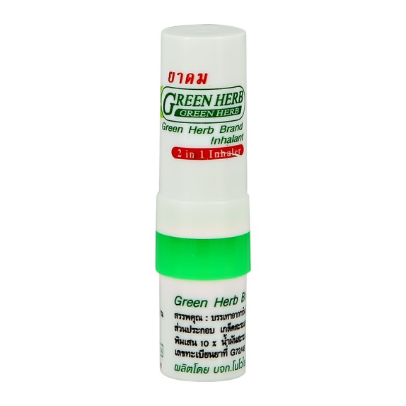 Заказать онлайн Green Herb Ингалятор с эфирными маслами 2 в 1 Brand Inhalant в KoreaSecret