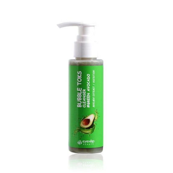 Заказать онлайн Eyenlip Пузырьковая пенка для умывания с экстрактом авокадо Green Avocado Bubble Toks Cleanser в KoreaSecret