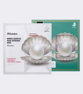 JMsolution Премиальная маска-салфетка с отбеливающим эффектом с жемчугом Marine Luminous Pearl Whitening Mask Premium