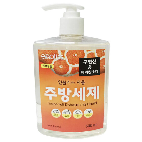 Заказать онлайн Enbliss Средство для мытья посуды с ароматом грейпфрута 500 мл в KoreaSecret