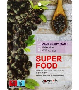 Заказать онлайн Eyenlip Маска-салфетка с экстрактом асаи Super Food Asai Berry Mask в KoreaSecret