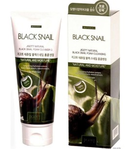 Заказать онлайн Jigott Пенка для умывания с муцином черной улитки Natural Black Snail Foam Cleansing в KoreaSecret