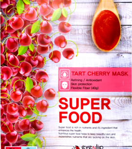 Заказать онлайн Eyenlip Маска-салфетка с экстрактом терпкой вишни Super Food Tart Cherry Berry Mask в KoreaSecret