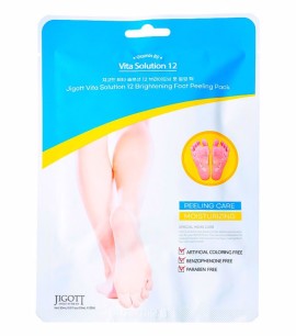Jigott Пилинг-носочки осветляющие для ног Vita Solution 12 Brightening Foot Peeling Pack