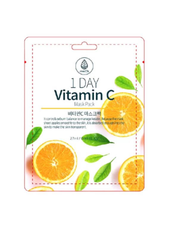 Заказать онлайн Med:B Маска-салфетка с витамином С Vitamin C Mask Pack в KoreaSecret