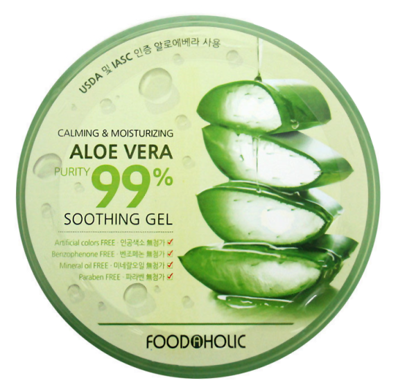 Заказать онлайн FoodaHolic Универсальный гель алоэ 300мл Aloe Vera Soothing Gel в KoreaSecret