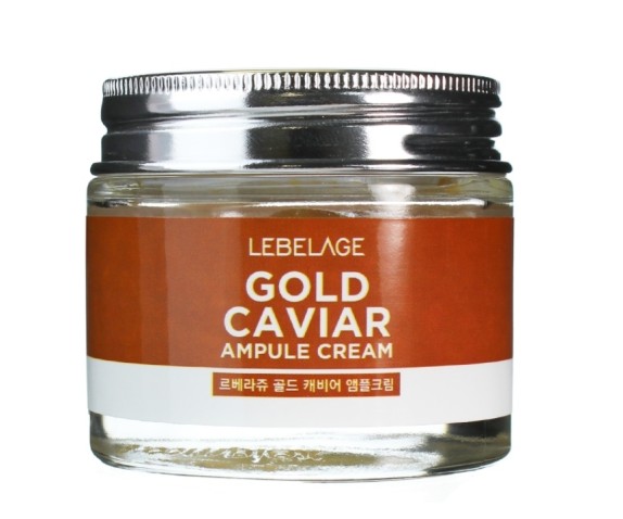 Заказать онлайн Lebelage Ампульный крем с экстрактом икры Ampule Cream Gold Caviar в KoreaSecret