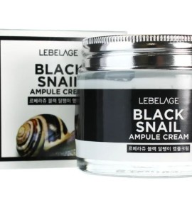 Заказать онлайн Lebelage Ампульный крем с муцином черной улитки Ampule Cream Black Snail в KoreaSecret