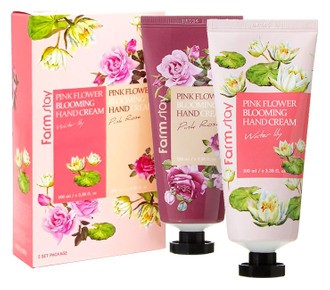 Заказать онлайн Farmstay Набор кремов для рук с экстрактами цветочных лепестков Pink Flower Blooming Hand Cream в KoreaSecret