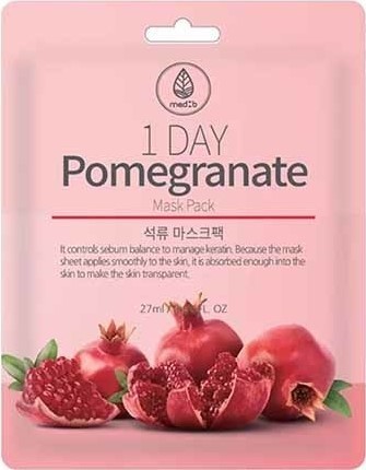 Заказать онлайн Med:B Маска-салфетка с экстрактом граната Pomegranate Mask Pack в KoreaSecret
