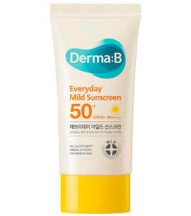 Заказать онлайн Derma:B Мягкий солнцезащитный крем Everyday Mild Sunscreen SPF50+ PA+ в KoreaSecret