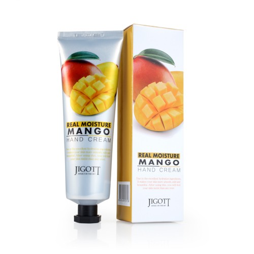 Заказать онлайн Jigott Крем для рук с экстрактом манго Real Moisture Mango Hand Cream в KoreaSecret