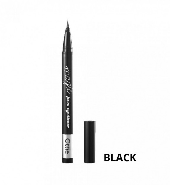 Заказать онлайн Ottie Подводка-фломастер для глаз Magic Pen Eyeliner [Black] в KoreaSecret