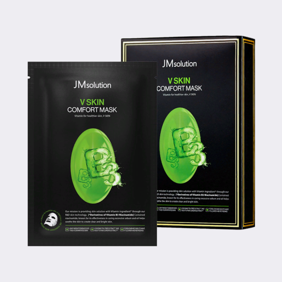 Заказать онлайн JMsolution Маска-салфетка с витамином В3 V Skin Comfort Mask Vitamin B3 в KoreaSecret