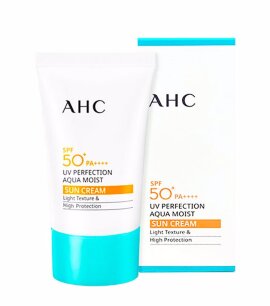 AHC Легкий увлажняющий солнцезащитный крем UV Perfection Aqua Moist Sun Cream SPF50+ PA