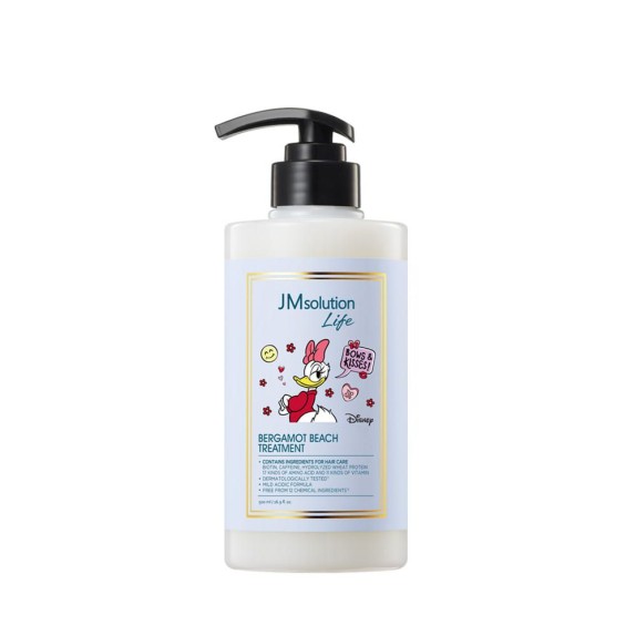 Заказать онлайн JMsolution Маска-бальзам для волос с экстрактом бергамота Life Disney Bergamot Beach Treatment в KoreaSecret