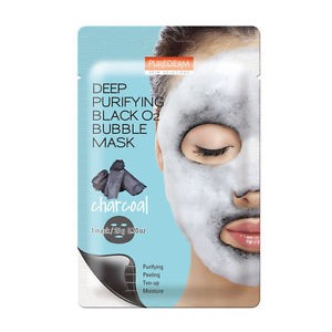 Заказать онлайн Purederm Пузырьковая маска очищающая Deep Purifying Black O2 Bubble Mask Charcoal в KoreaSecret