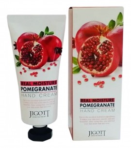 Заказать онлайн Jigott Увлажняющий крем для рук с экстрактом граната Real Moisture Pomegranate Hand Cream в KoreaSecret