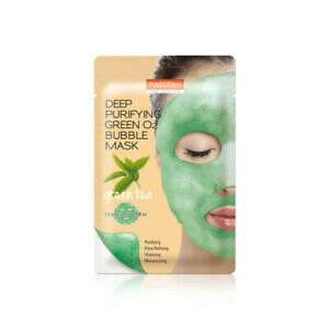 Заказать онлайн Purederm Пузырьковая маска с зеленым чаем Deep Purifying Green O2 Bubble Mask Green Tea в KoreaSecret