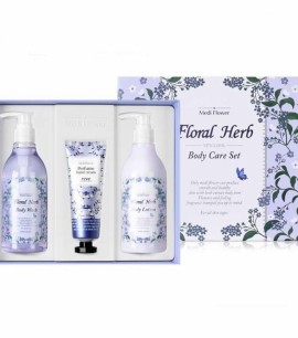 Заказать онлайн Medi Flower Набор парфюмированных средств для ухода за телом c ароматом лаванды Floral Herb Body Care Set в KoreaSecret