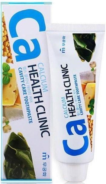 Заказать онлайн Mukunghwa Зубная паста с кальцием для профилактики кариеса Calcium Health Clinic в KoreaSecret