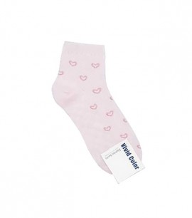 Заказать онлайн Носочки женские розовые Heart Mesh Socks Summer Pink в KoreaSecret