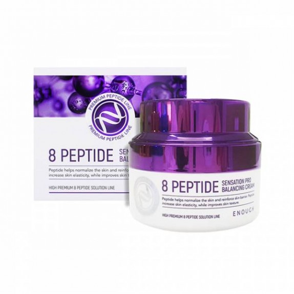 Заказать онлайн Enough Антивозрастной крем с пептидами 8 Peptide Sensation Pro Balancing Cream в KoreaSecret