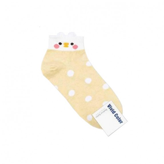 Заказать онлайн Носочки женские желтые Face Point Socks Yellow Duck в KoreaSecret