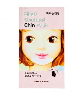 Заказать онлайн Etude House Патчи для подбородка от черных точек с древесным углем Black Charcoal Chin Pack в KoreaSecret