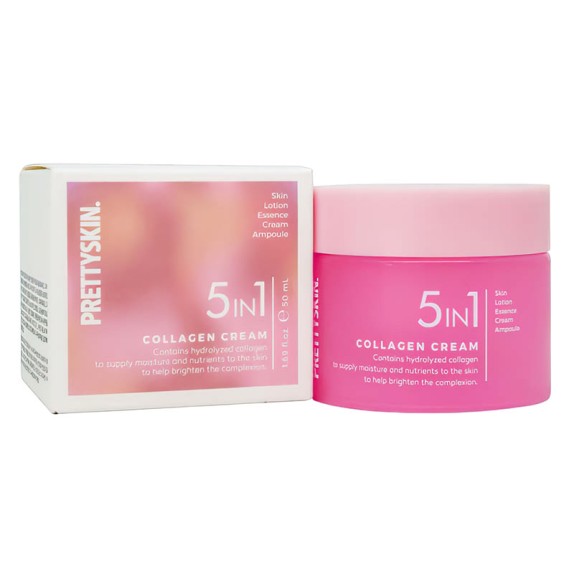 Заказать онлайн Pretty Skin Универсальный крем с коллагеном 5 в 1 Collagen Cream 5 in 1 в KoreaSecret