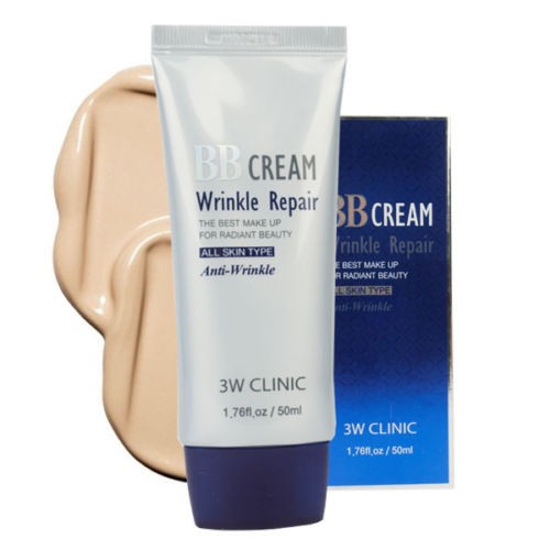 Заказать онлайн 3W Clinic Антивозрастной ВВ крем Anti-Wrinkle Repair BB Cream в KoreaSecret