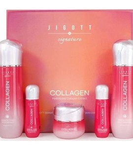 Заказать онлайн Jigott Подарочный набор с коллагеном Signature Collagen Essential Skin Care 3Set в KoreaSecret