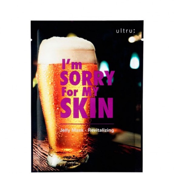 Заказать онлайн I’m Sorry For My Skin Восстанавливающая гелевая маска Revitalizing Jelly Mask (Beer) в KoreaSecret