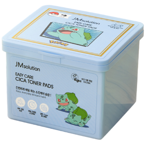 Заказать онлайн JMsolution Тонер-пэды с центеллой Easy Care Cica Toner Pads Pokemon (70шт) в KoreaSecret