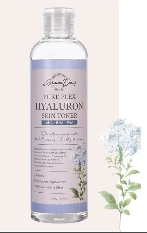 Заказать онлайн Grace Day Увлажняющий тонер с гиалуроновой кислотой Pure Plex Hyaluron Skin Toner в KoreaSecret