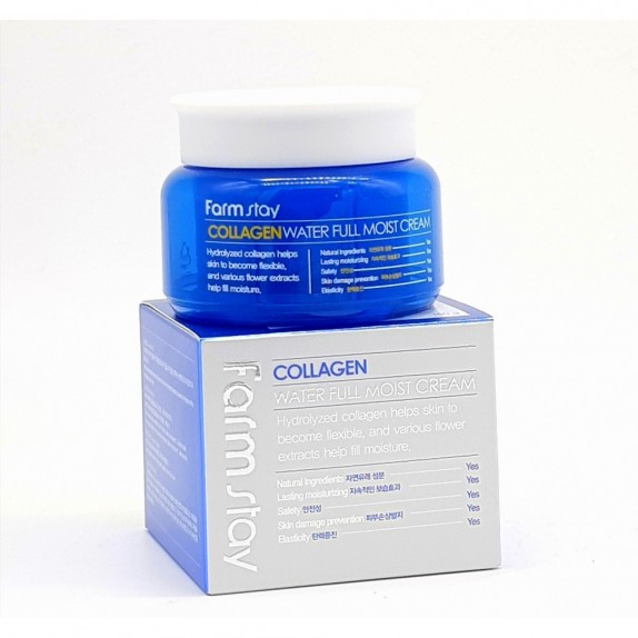 Заказать онлайн FarmStay Увлажняющий крем с коллагеном Collagen Water Full Moist Cream в KoreaSecret