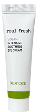 Заказать онлайн Deoproce Освежающий увлажняющий крем для глаз миниатюра Real Fresh Vegan Intensive Soothing Eye Cream в KoreaSecret
