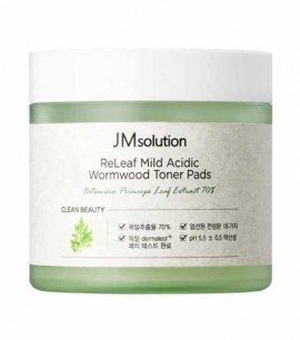 Заказать онлайн JMsolution  Тонер-диски для чувствительной кожи с экстрактом полыни  ReLeaf Mild Acidic Wormwood Toner Pads в KoreaSecret