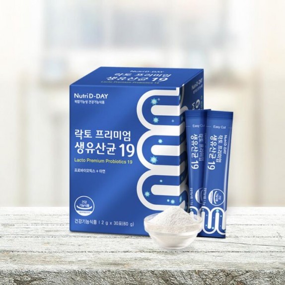 Заказать онлайн Nutri D-Day Пробиотики - комбинация лактобактерий Lacto Premium Live Lactobacillus 19 (30 стиков по 2гр) в KoreaSecret