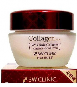 Заказать онлайн 3W Clinic Лифтинг крем с коллагеном Collagen Regeneration Cream в KoreaSecret