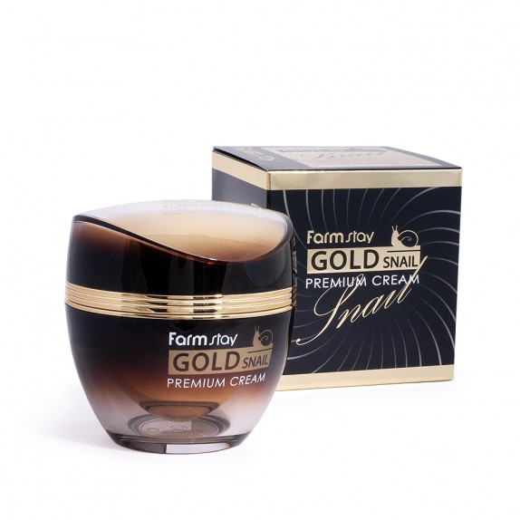 Заказать онлайн Farmstay Крем с золотом и муцином улитки Gold Snail Premium Cream в KoreaSecret