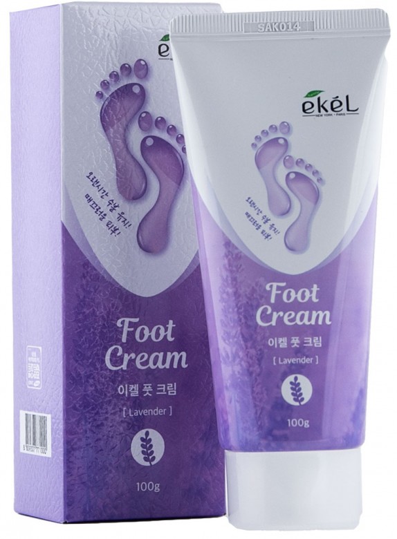 Заказать онлайн EKEL Крем для ног с лавандой Foot cream Lavender в KoreaSecret