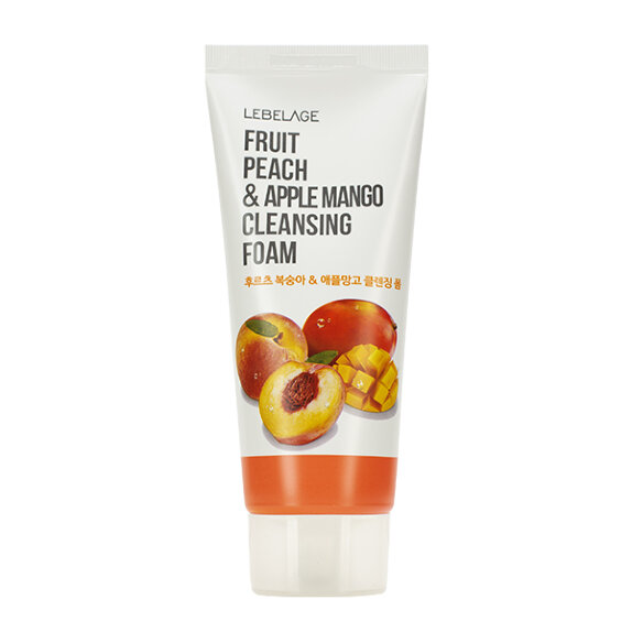 Заказать онлайн Lebelage Пенка для умывания с экстрактом персика и манго Рeach&Apple Mango Cleansing Foam в KoreaSecret