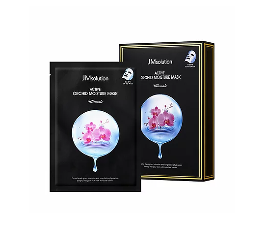 Заказать онлайн JMsolution Увлажняющая Маска-салфетка с  с экстрактом орхидеи Active Orchid Moisture Mask Ultimate в KoreaSecret