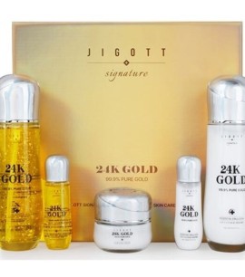 Jigott Подарочный набор с золотом Signature 24K Gold Essential Skin Care 3Set