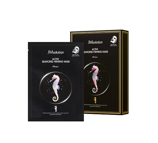 Заказать онлайн JMsolution Подтягивающая Маска-салфетка с экстрактом морского конька Seahorse Firming Mask Prime в KoreaSecret