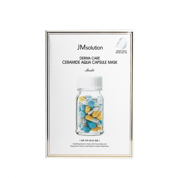 Заказать онлайн JMsolution Маска-салфетка с керамидами для зрелой кожи Derma Care Ceramide Aqua Capsule Mask в KoreaSecret