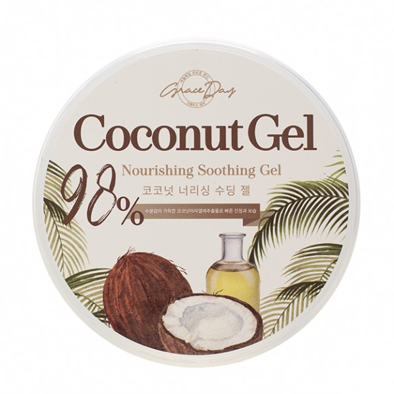Заказать онлайн Grace Day Питательный успокаивающий гель с экстрактом кокоса Coconut Nourishing Soothing Gel в KoreaSecret