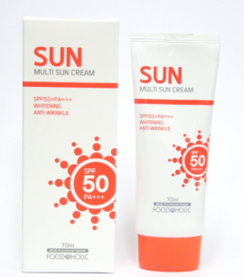 Заказать онлайн FoodaHolic Солнцезащитный водостойкий крем Multi Sun Cream SPF 50+ PA+++ в KoreaSecret