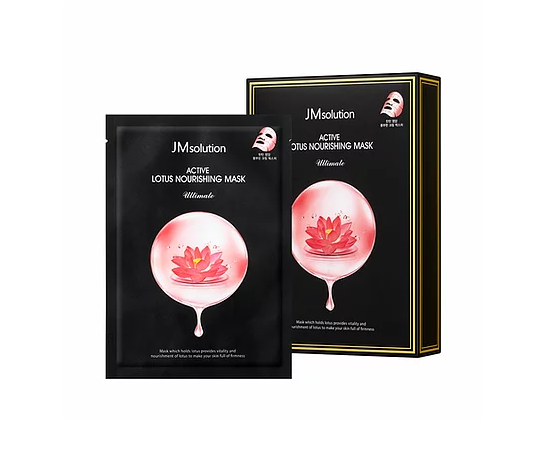 Заказать онлайн JMsolution Питательная Маска-салфетка с экстрактом лотоса Active Lotus Nouriching Mask Ultimate в KoreaSecret
